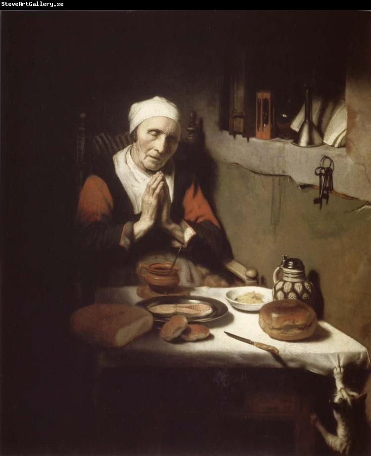 Nicolas Maes Old Woman in Prayer